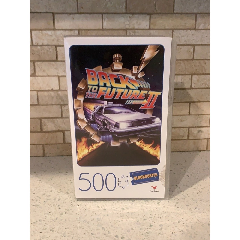 Back to the Future II 2 500 Piece Puzzle in VHS Blockbuster‎ Box Bt